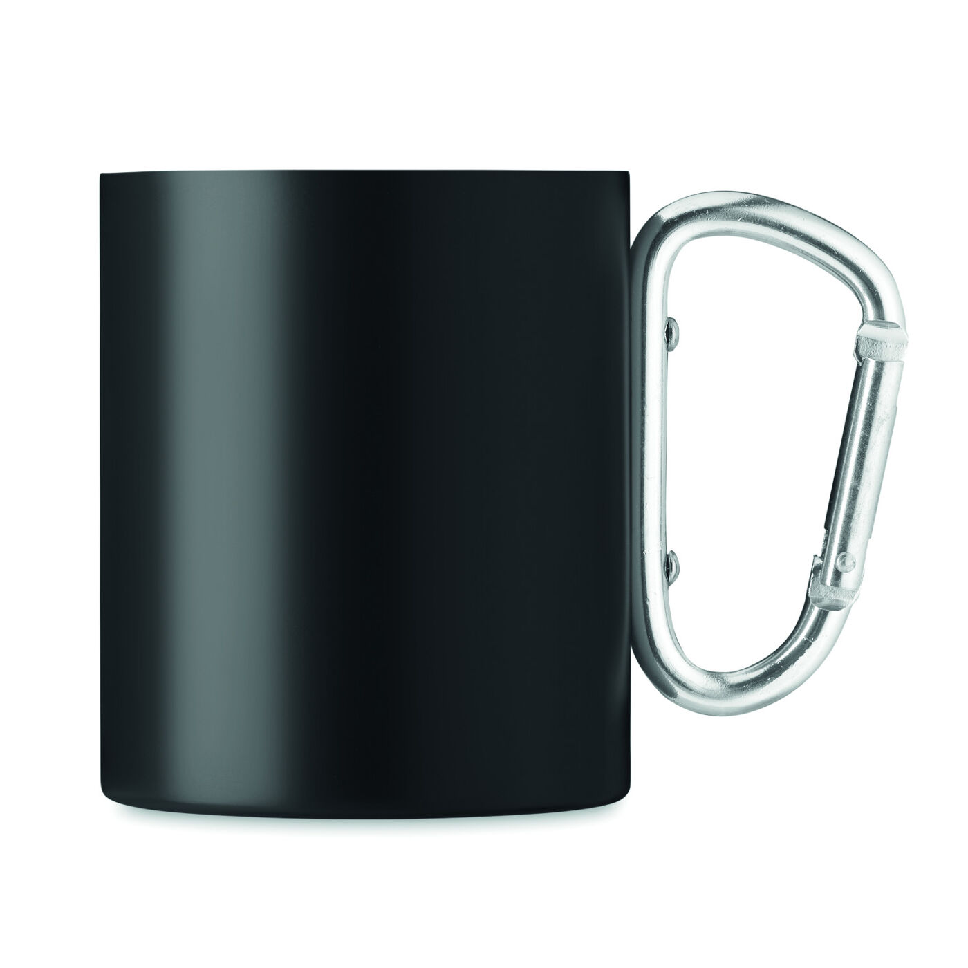   Steel Insulated Mug with Carabiner Handle (black)