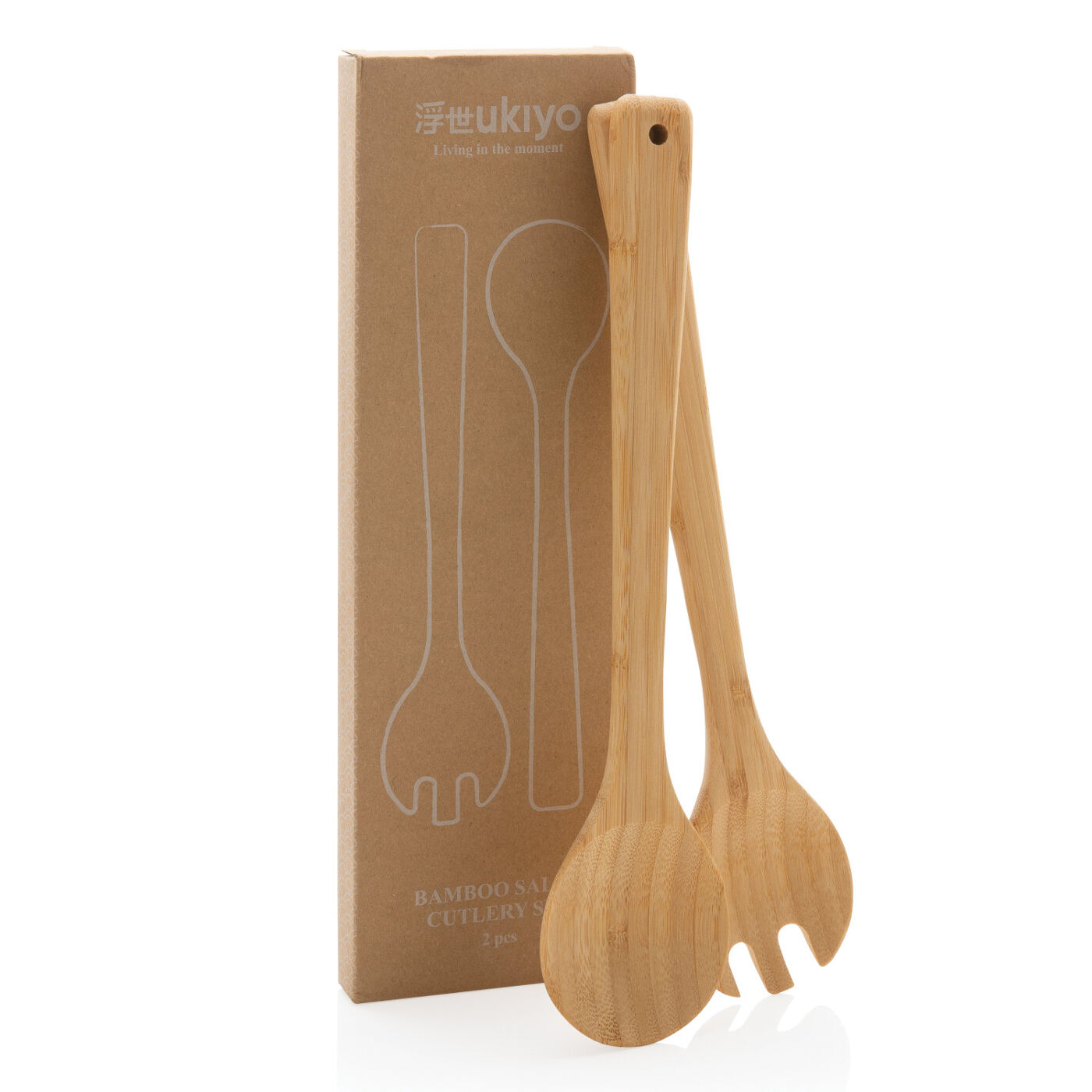 Ukiyo Bamboo Salad Servers (packaging)