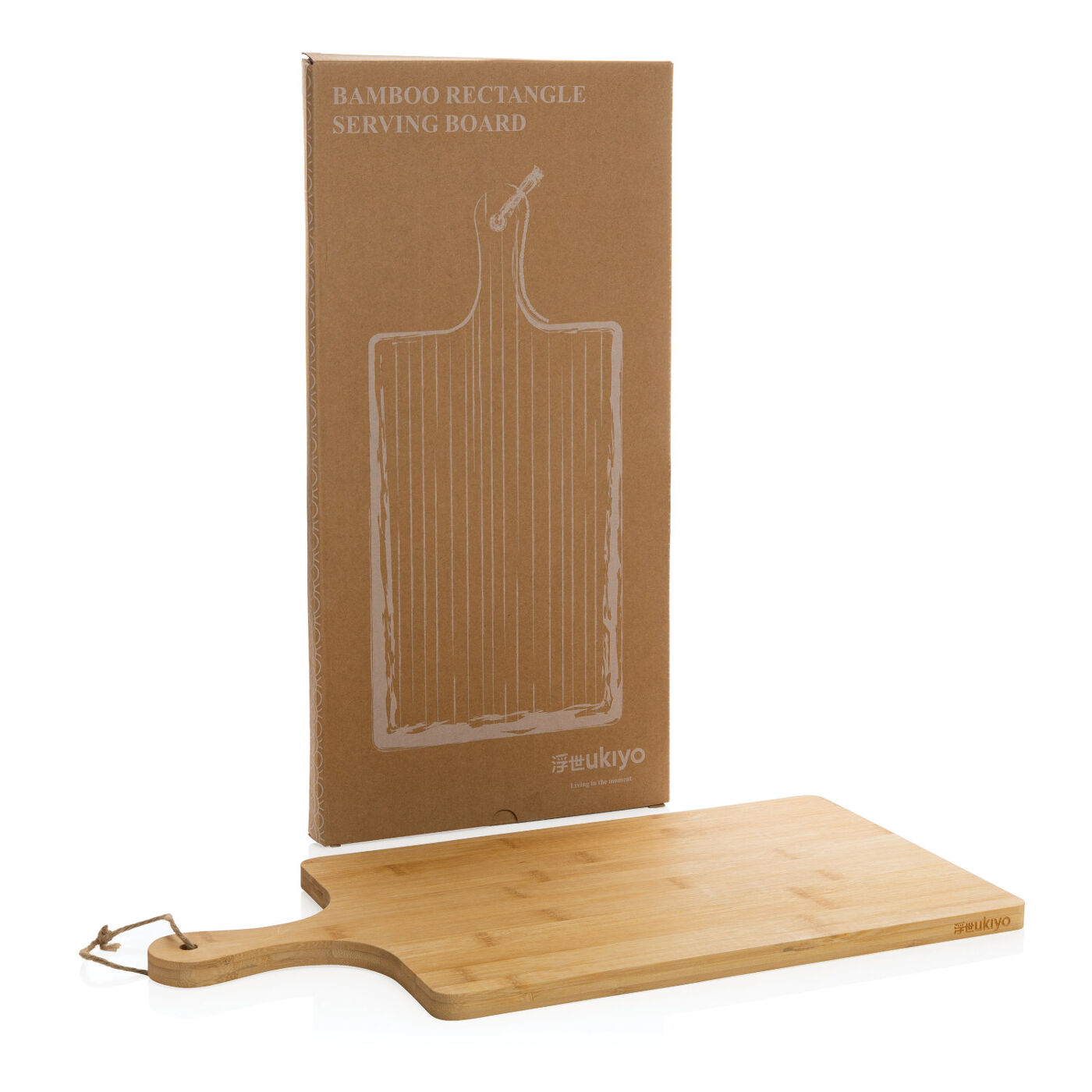 Ukiyo Rectangular Bamboo Serving Board