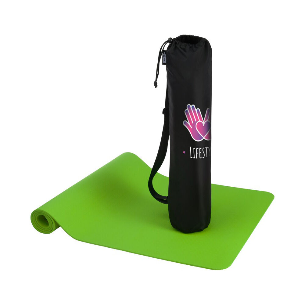 Virabha Recycled Yoga Mat (green with sample branding)