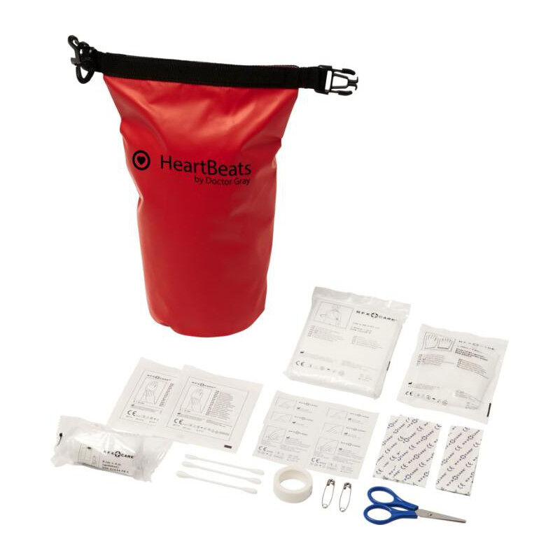 Waterproof 30-piece First Aid Kit (sample branding)