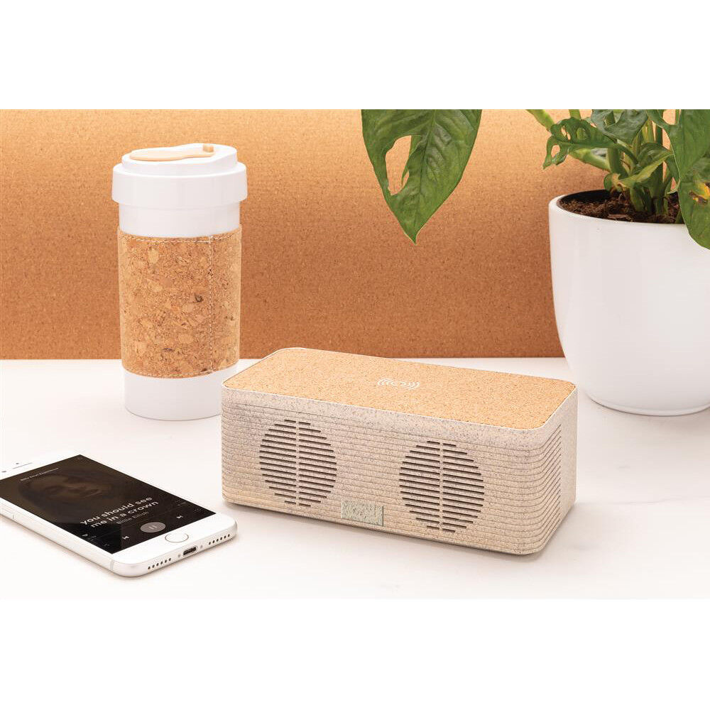 Wheat Straw Wireless Charging Speaker