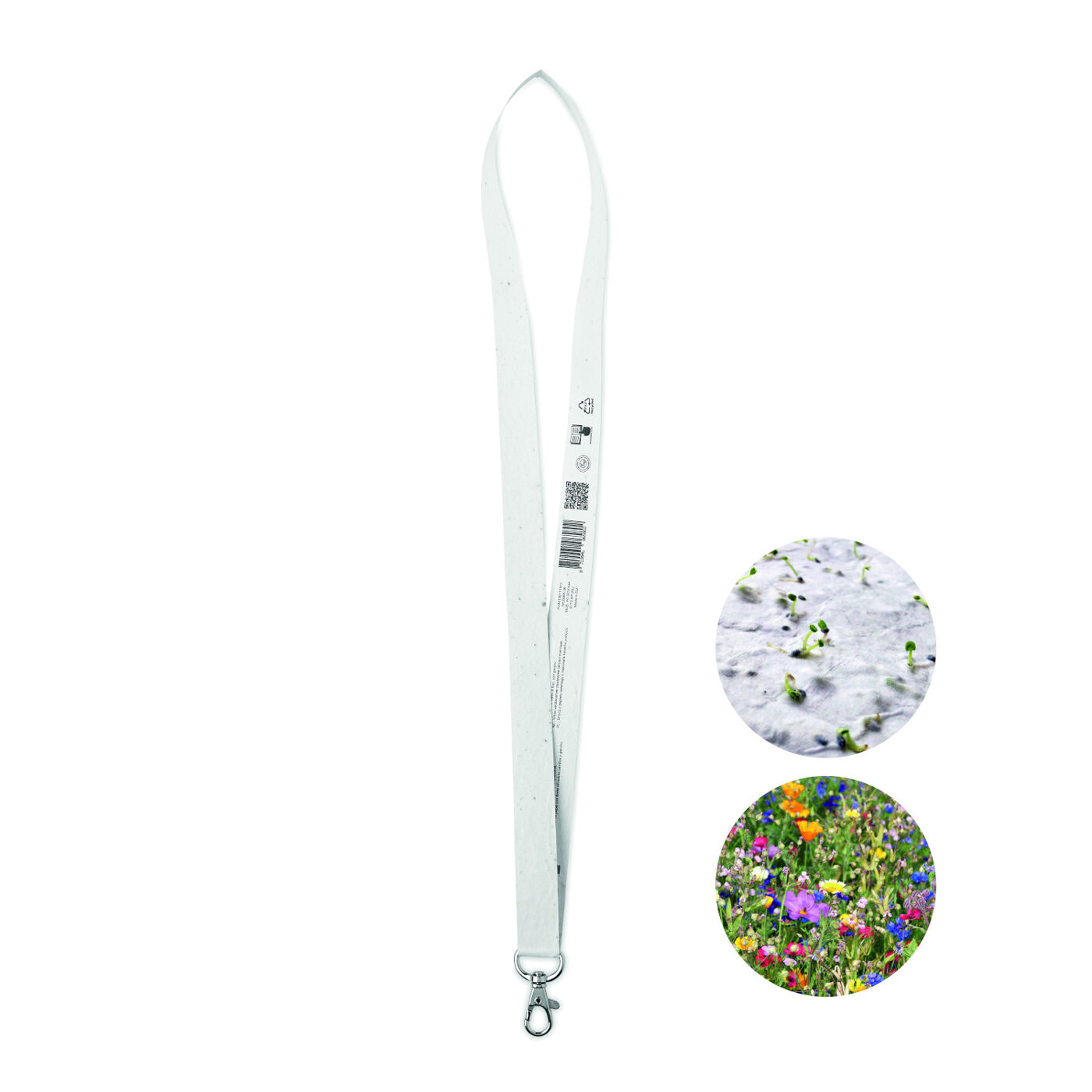 Wildflower Seed Paper Lanyard