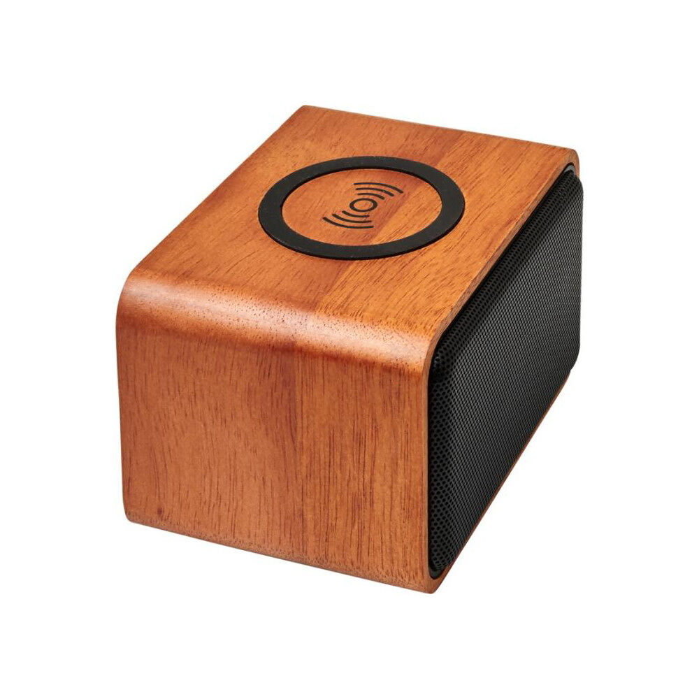 Wooden 3W Speaker with Wireless Charging Pad