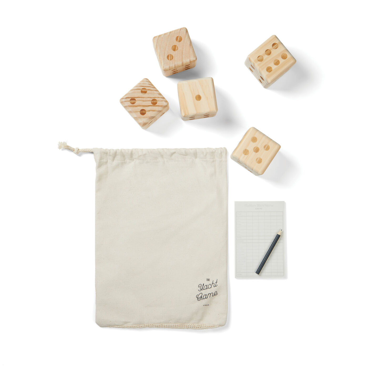 Outdoor Yacht Dice Game in Branded Pouch