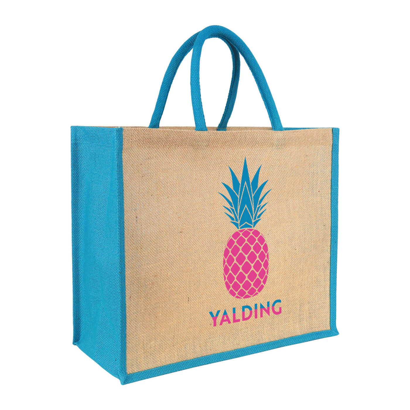 Yalding Eco Jute Shopper Tote Accents