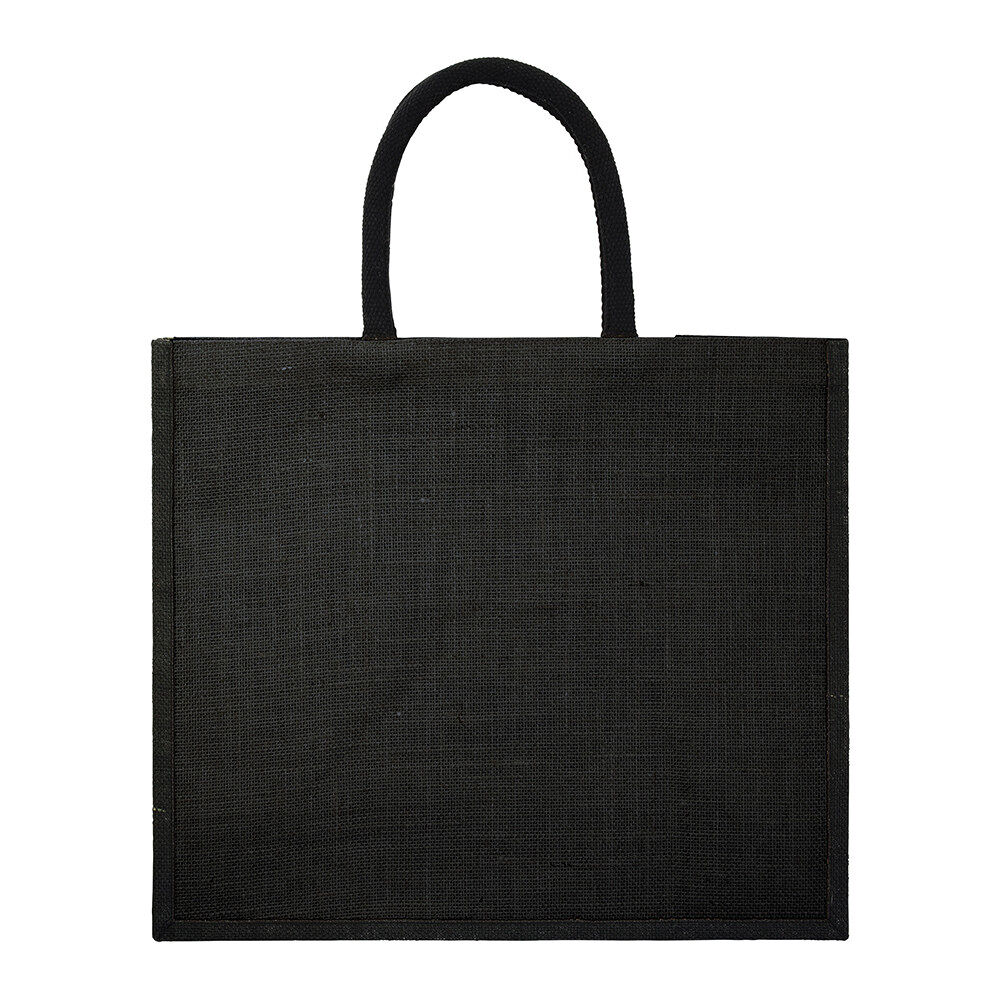 Yalding Eco Jute Shopper Tote Colour (black)