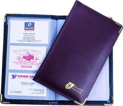 Printed Leather Business Card Holder