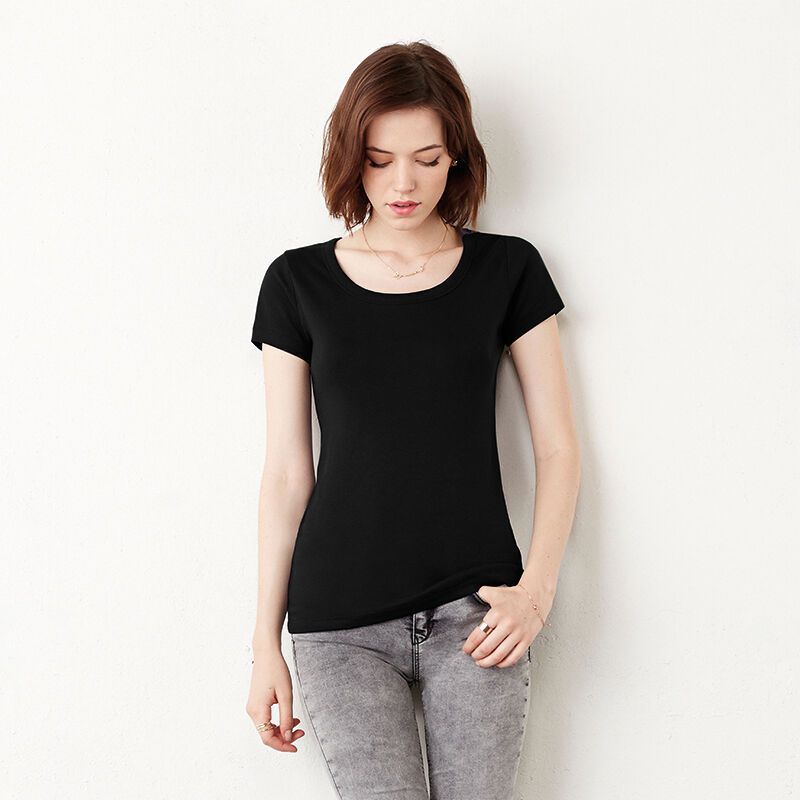 Bella Scoop Neck Cotton T-Shirt 
