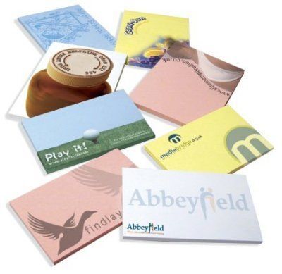 Branded Sticky Notepads in Various Shapes