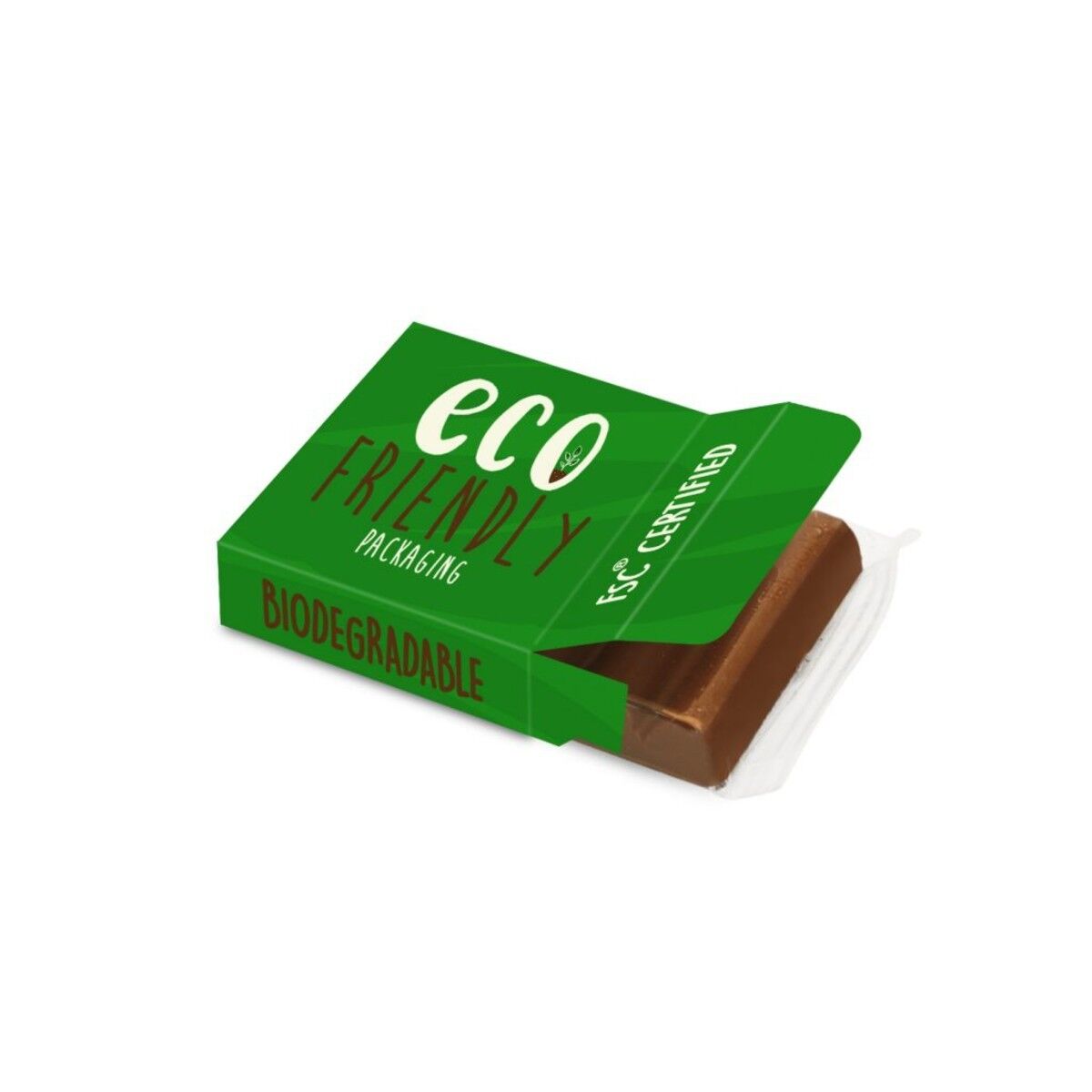 Chocolate Bar in Compostable Packaging 19g