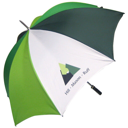 Classic Golf Umbrella Dark Green/Light Green & White