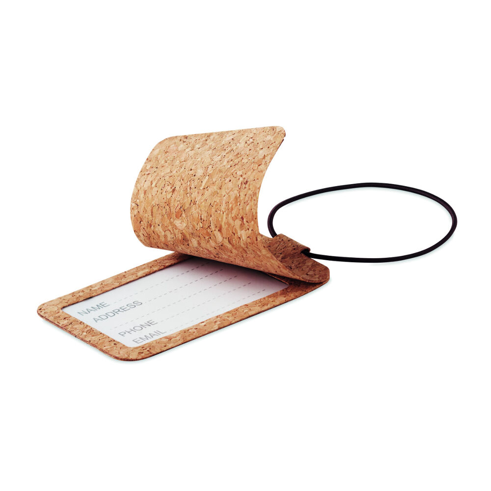 Cork Luggage Tag