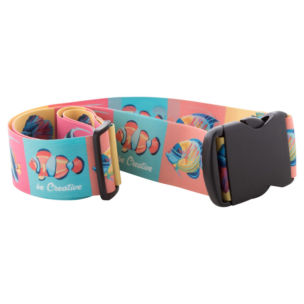 Custom printed luggage strap