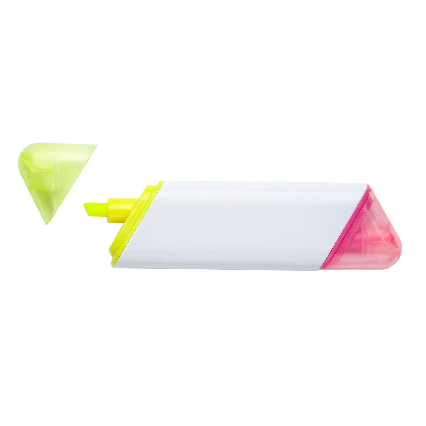 Double Ended Pink and Yellow Highlighter Pen