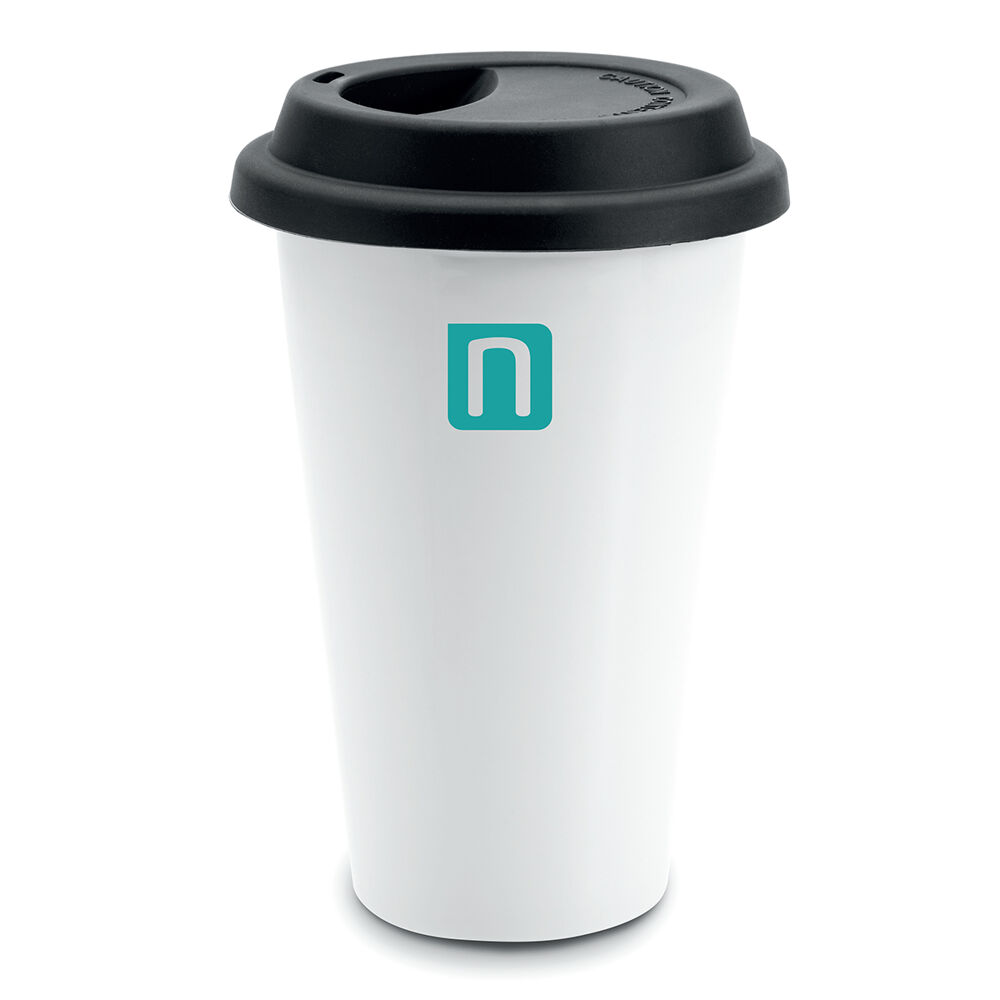 Double Walled Ceramic Coffee Mug