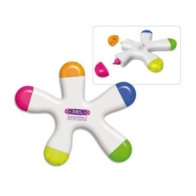  Novelty Shaped Highlighter Pens 'Drop'