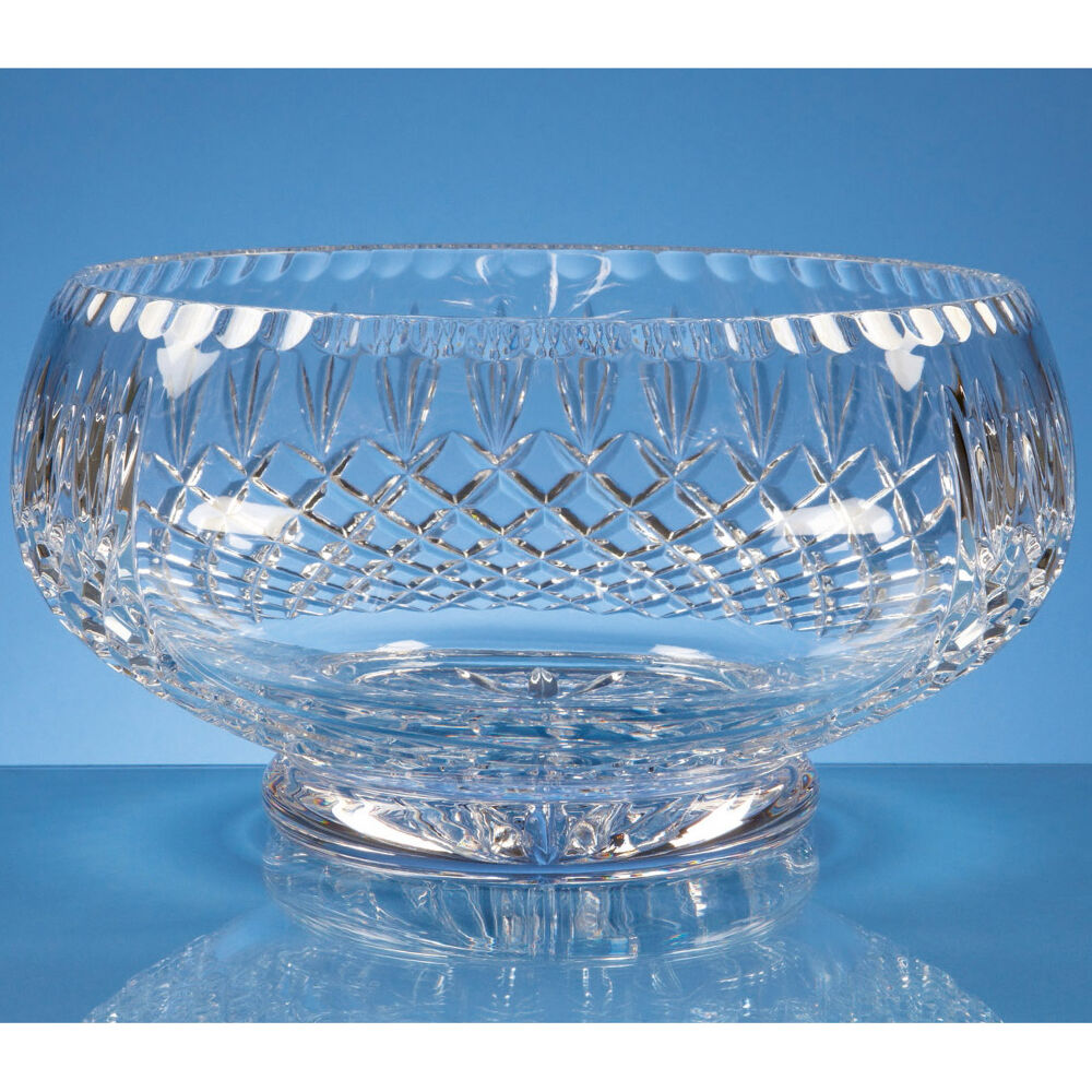 Engraved Lead Crystal Bowls and Vases