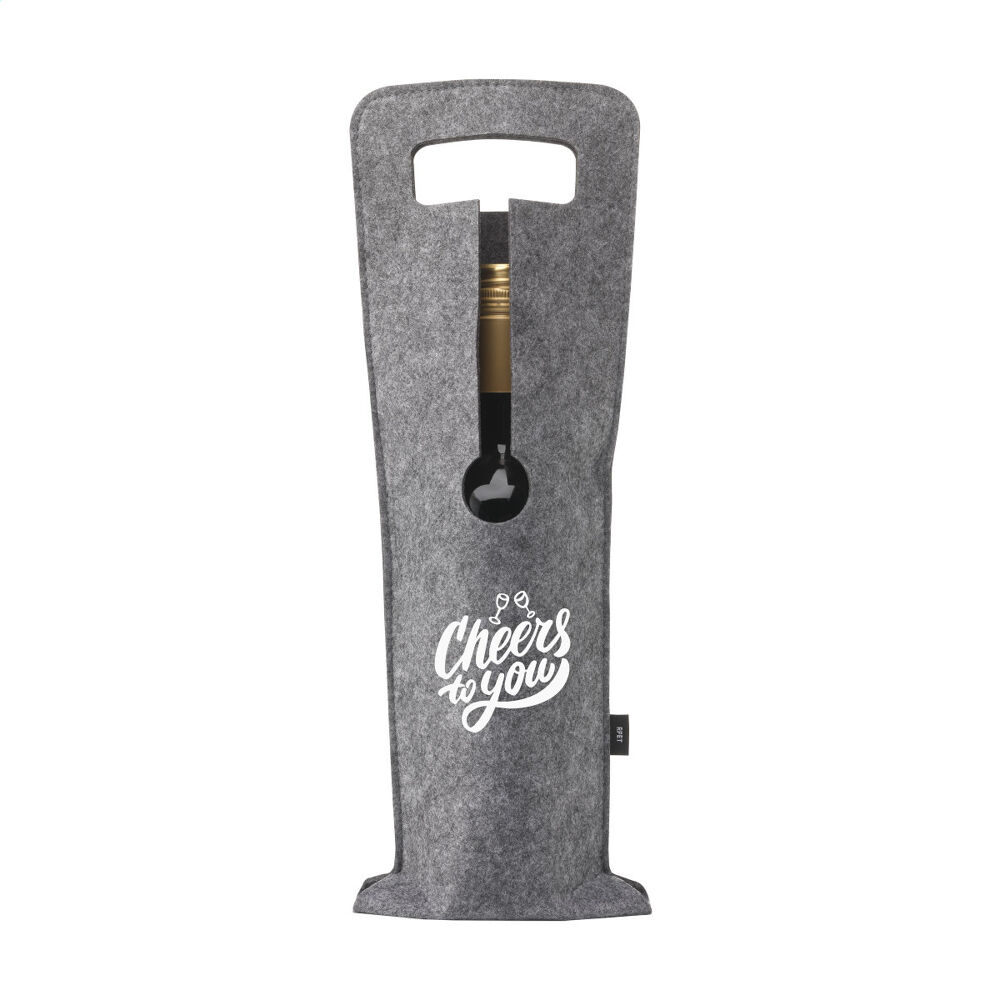 Felt Wine Gift Bag RPET (sample branding)