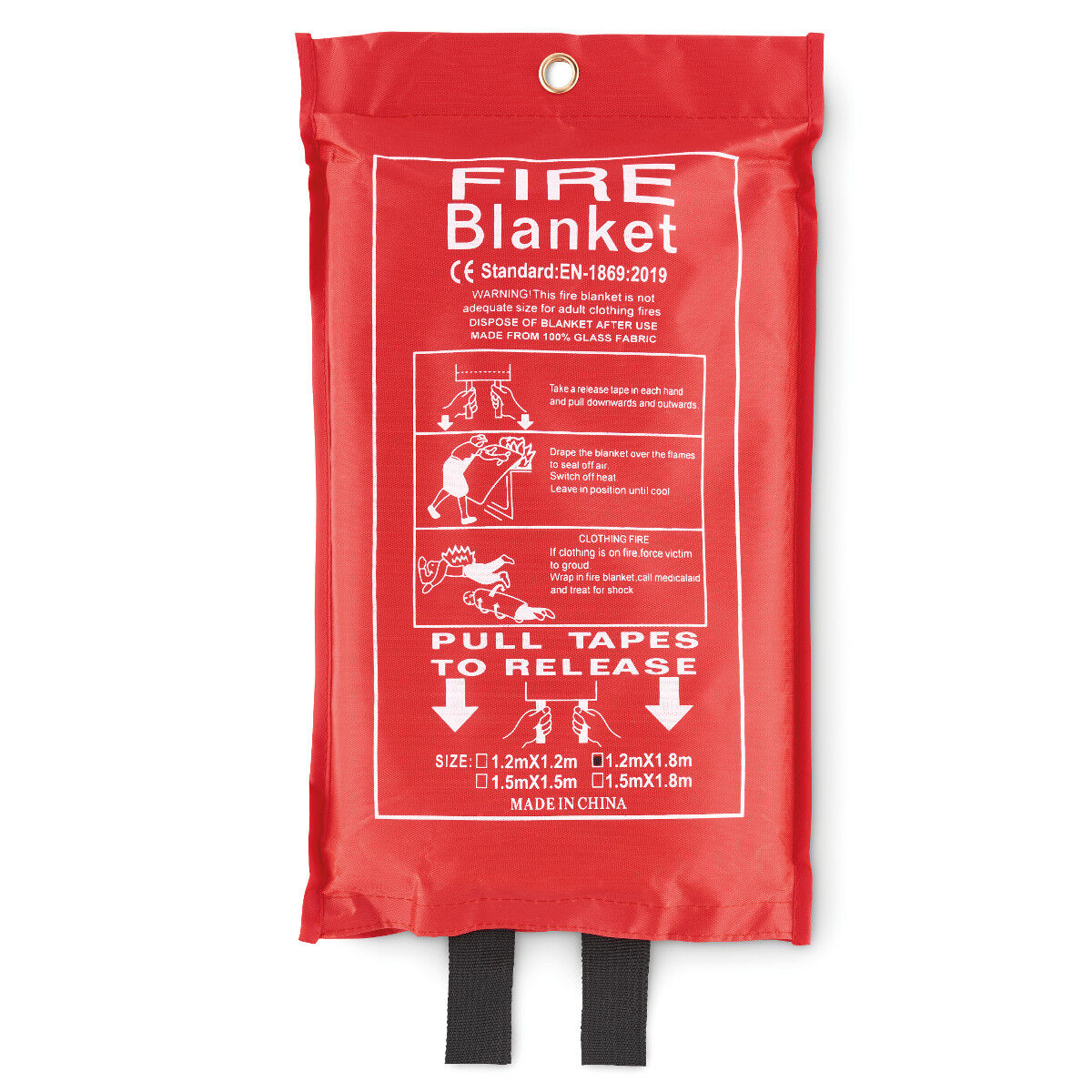 Fire Blanket in Custom Printed Pouch