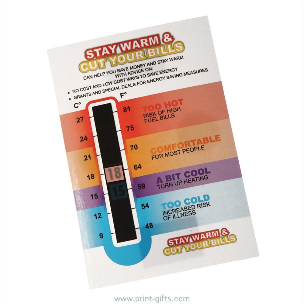 Magnetic Temperature Gauge Card