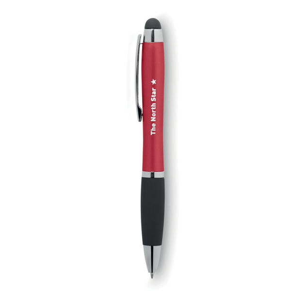 Light Up Curvy Ball Pen