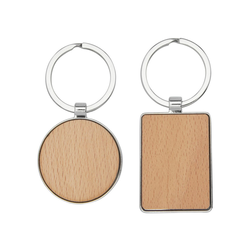 Mauro beech wood keyring