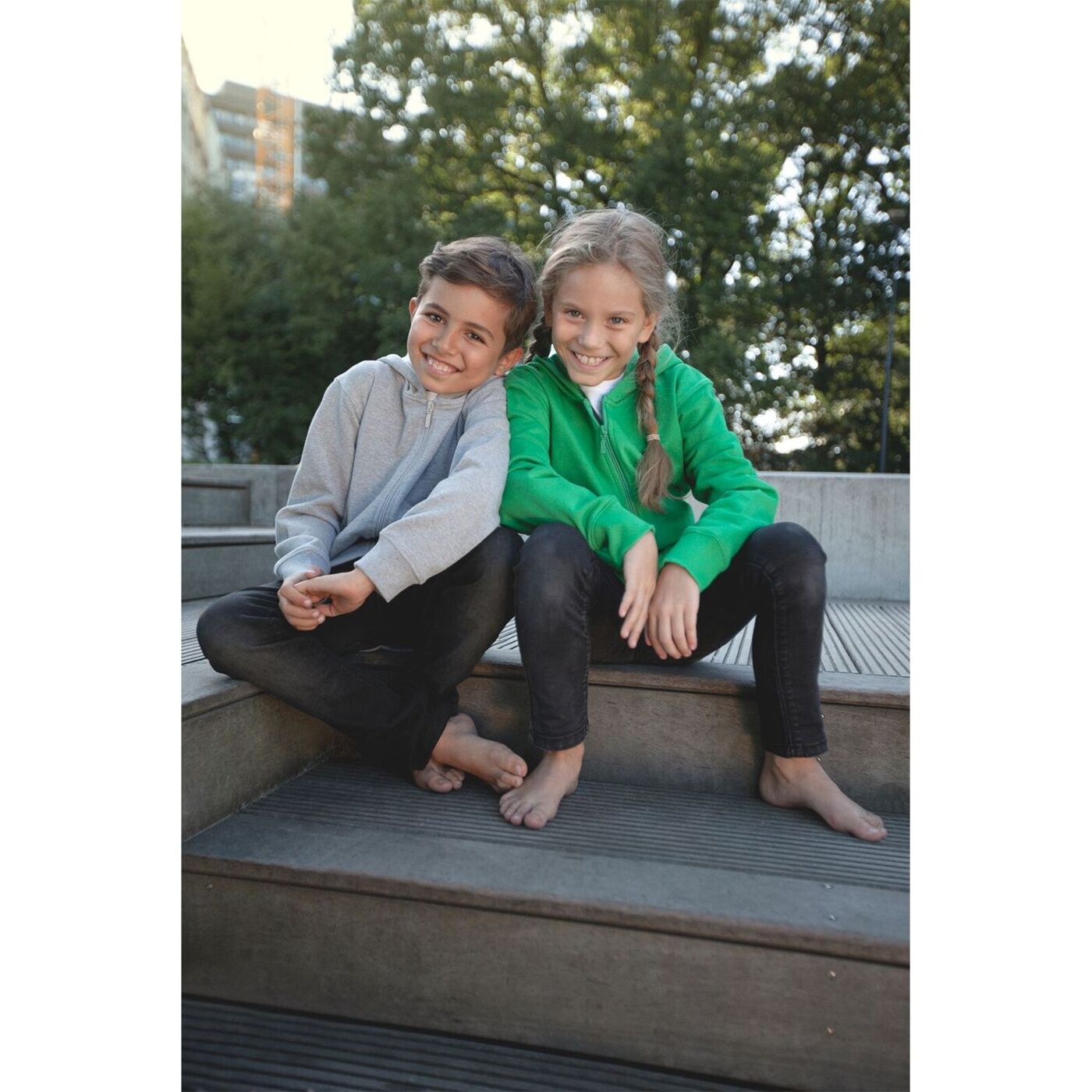 Neutral Organic Kids Hoodie Zip