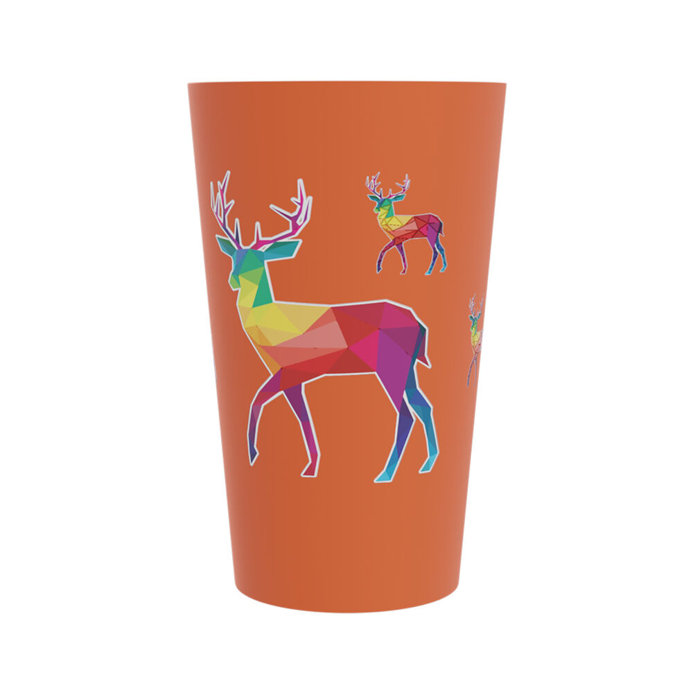 Reusable Plastic half pint cups