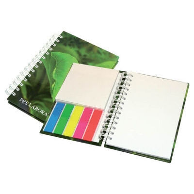 Printed Wiropod Hardback Notepad & Sticky Tabs Set