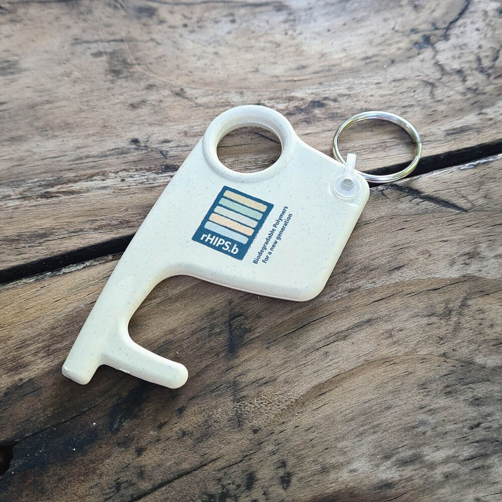 Antibac Recycled Staysafe Hook Keyring