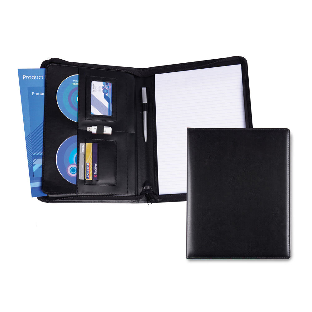 Branded Leather Look Conference Case