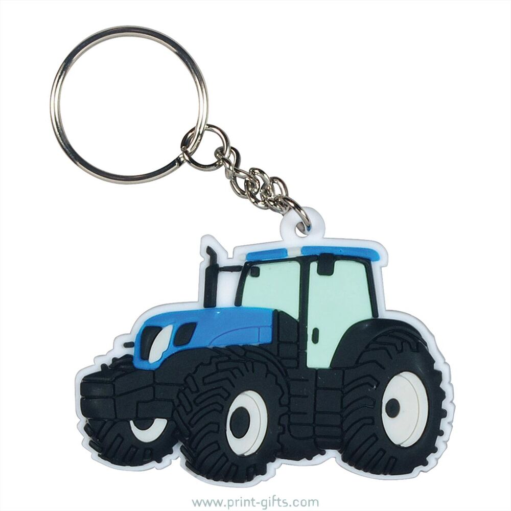 Custom Shaped PVC 2D Keyrings