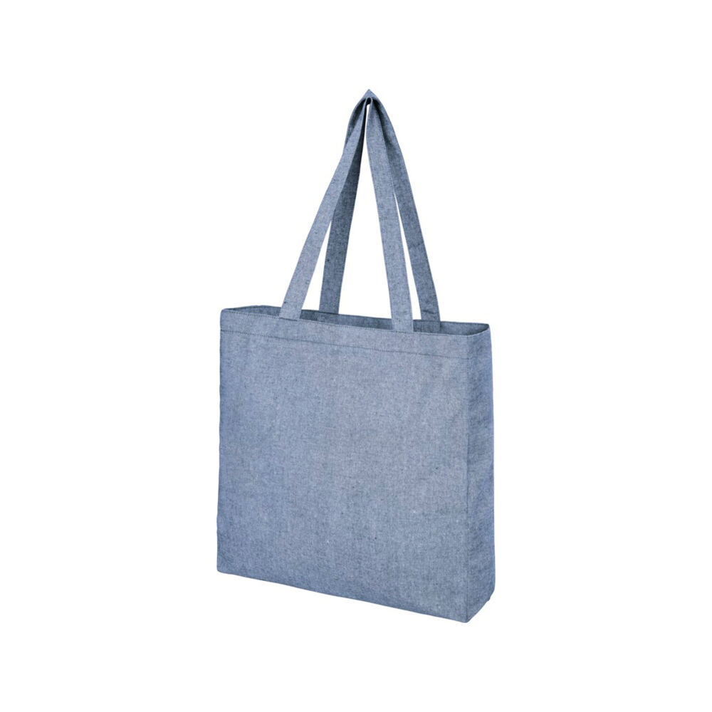 Recycled cotton and polyester shopping bag