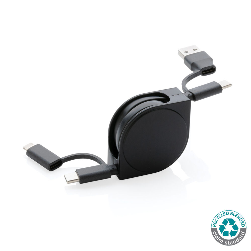 Recycled Plastic Retractable Charging Cable