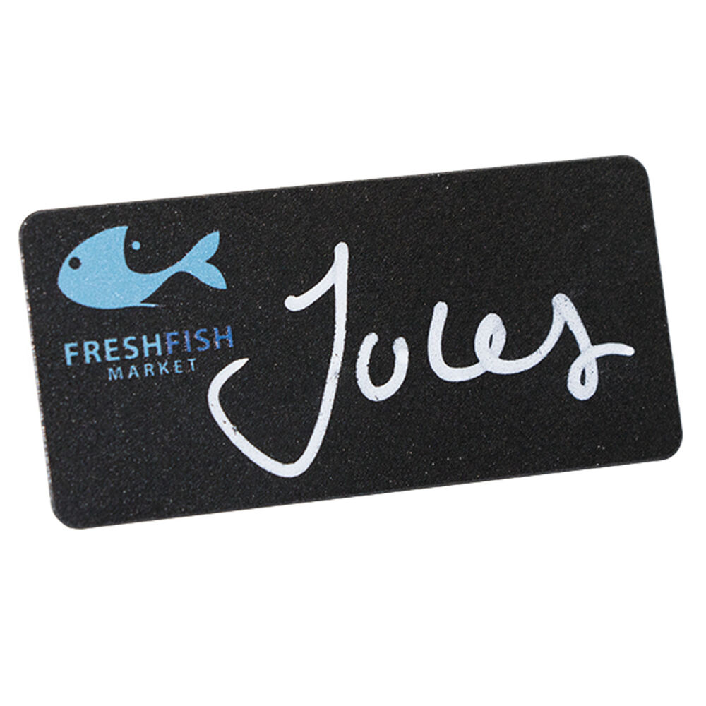 Reusable Blackboard Name Badges