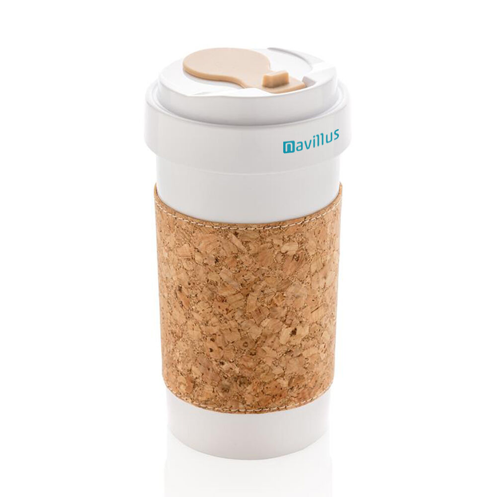 Takeaway Mug Plastic Free with Cork Sleeve