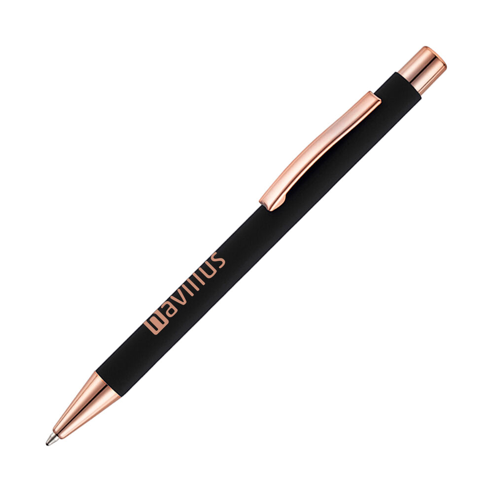 Rose Gold Metal Pen in Black colour