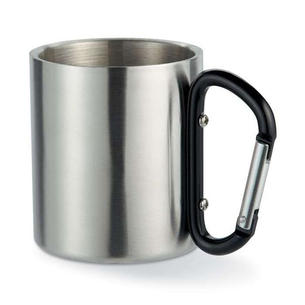 Steel Mug with Carabiner Handle