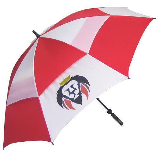Supervent Golf Umbrellas - Red & White