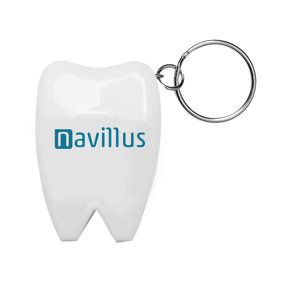 Tooth Shaped Dental Floss Keyring