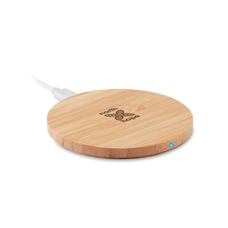 Bamboo Wireless Charger Coaster