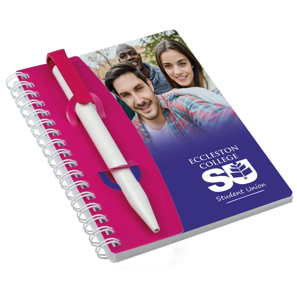 Wiro Bound Notebook and Pen