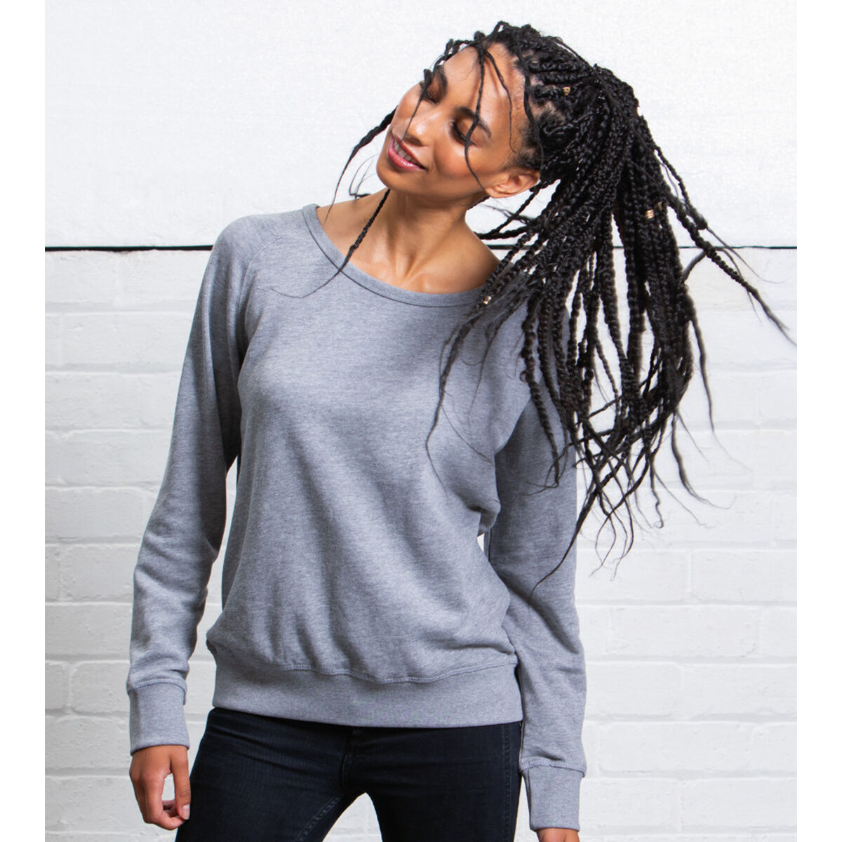 Womans Mantis Favourite Sweatshirt - Heather Grey