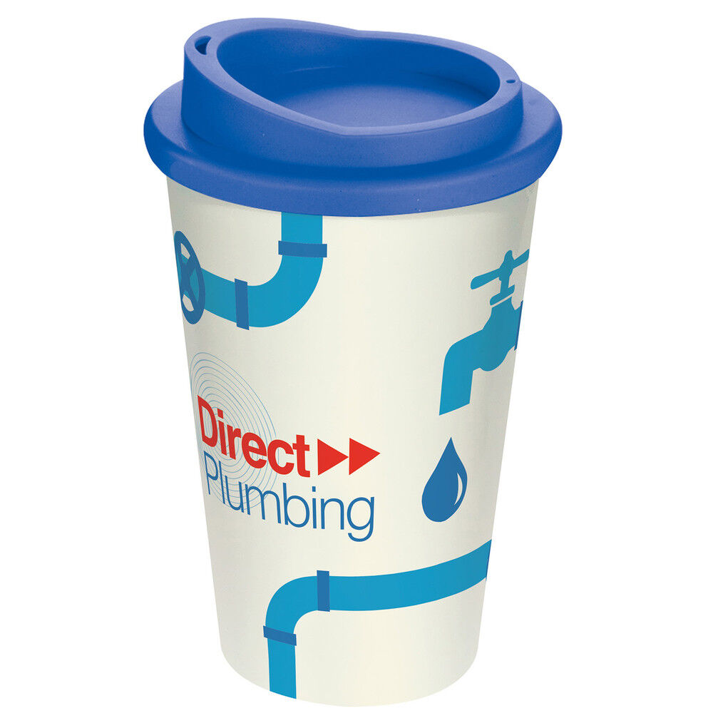 Americano Thermal Coffee Mugs with a Full Colour Wrap Print