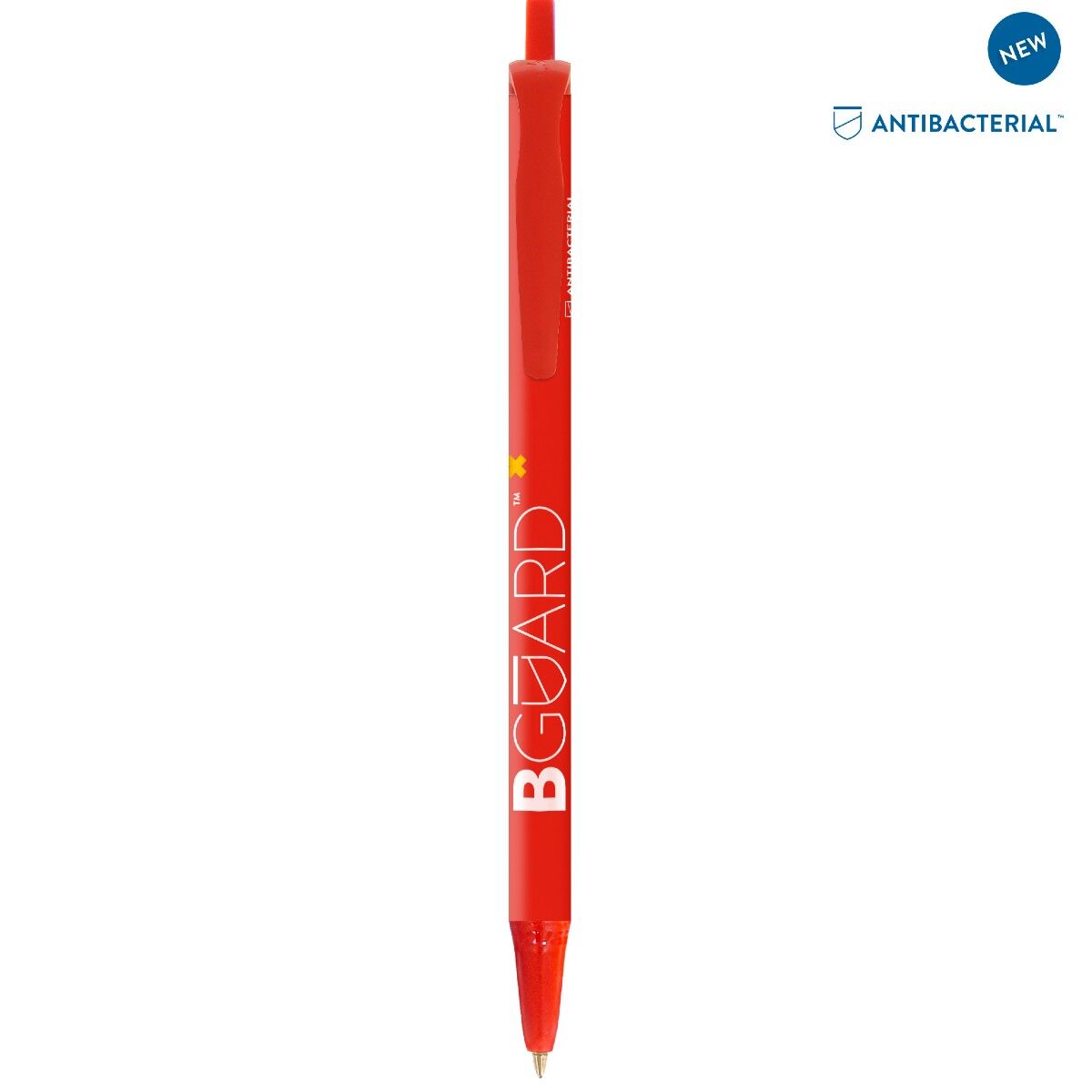 Bic Antibacterial Clic Stic Pen - Red