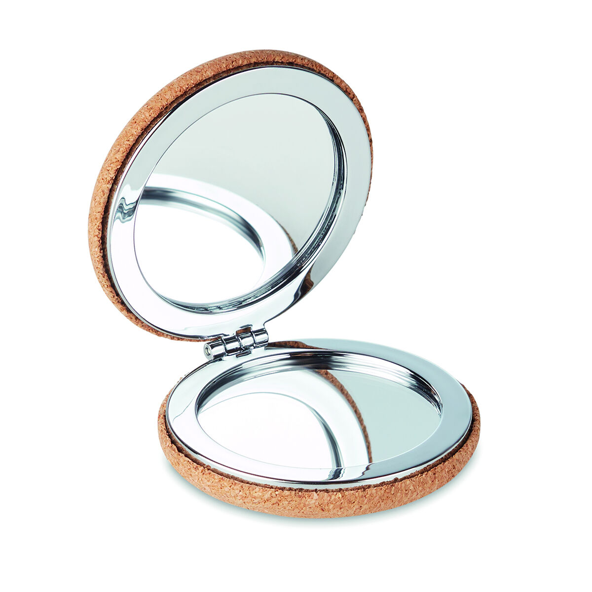 Cork Rounded Compact Mirror