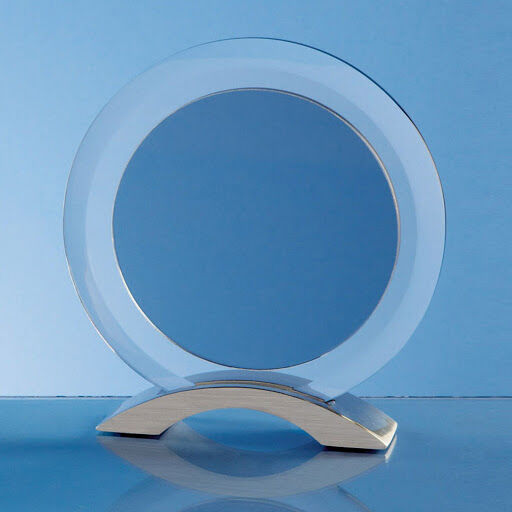 15cm Circular Smoked Glass Awards