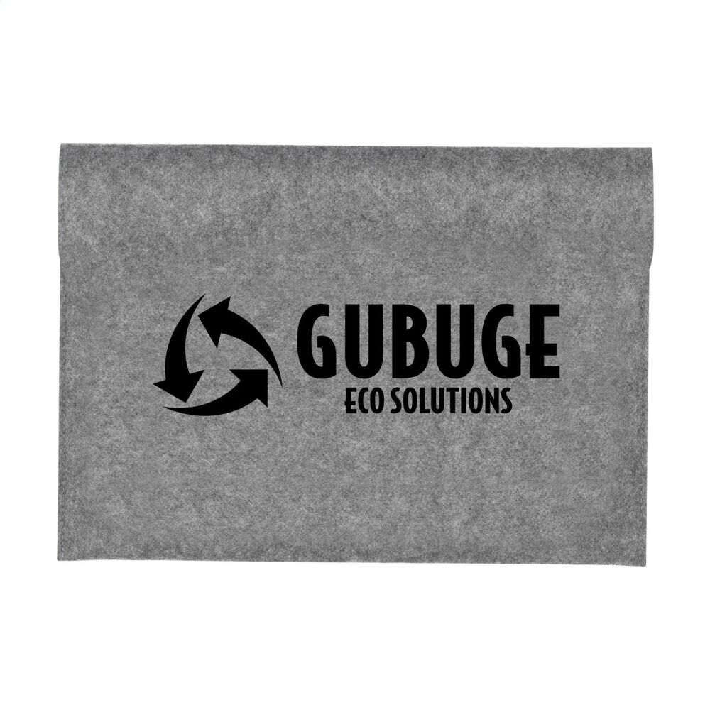 Felt RPET laptop sleeve on back