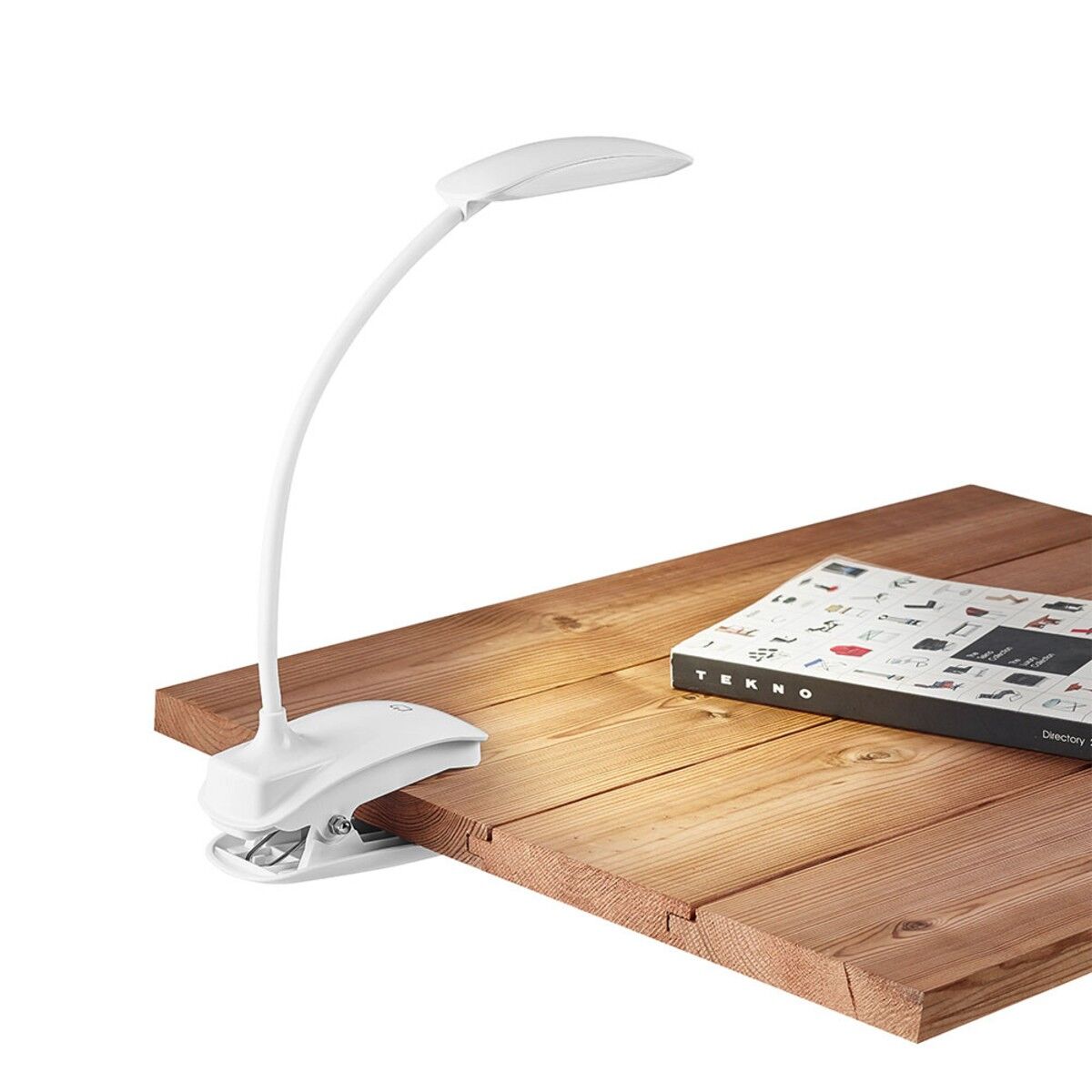 Flexible Desk Lamp With Custom Printed Clip